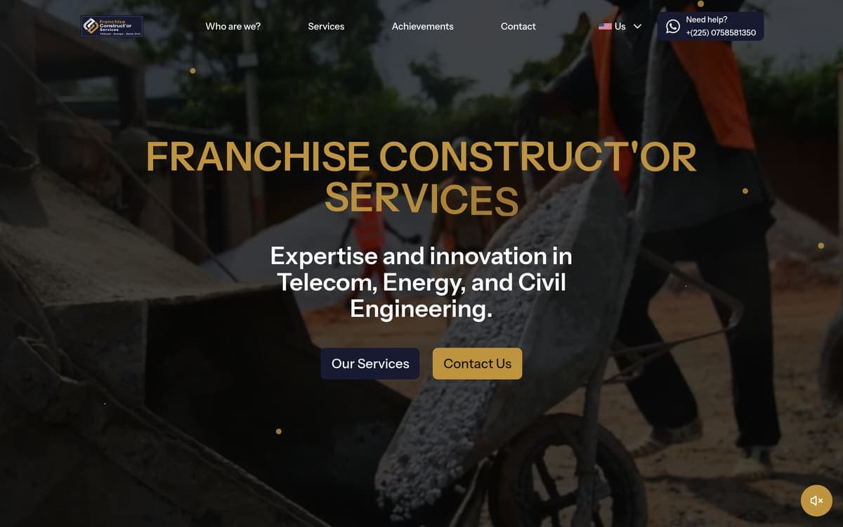Aperçu du site FranchiseConstructor